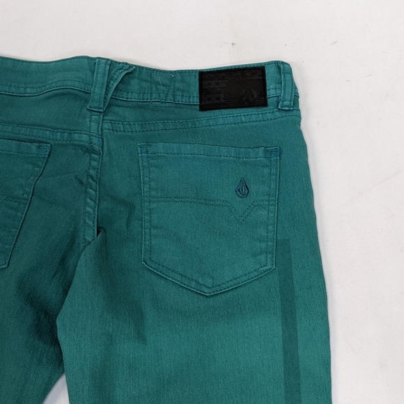 Volcom Sound Check Skinny Jeans, Green, Old Stock, 26x32, read description - Picture 14 of 14